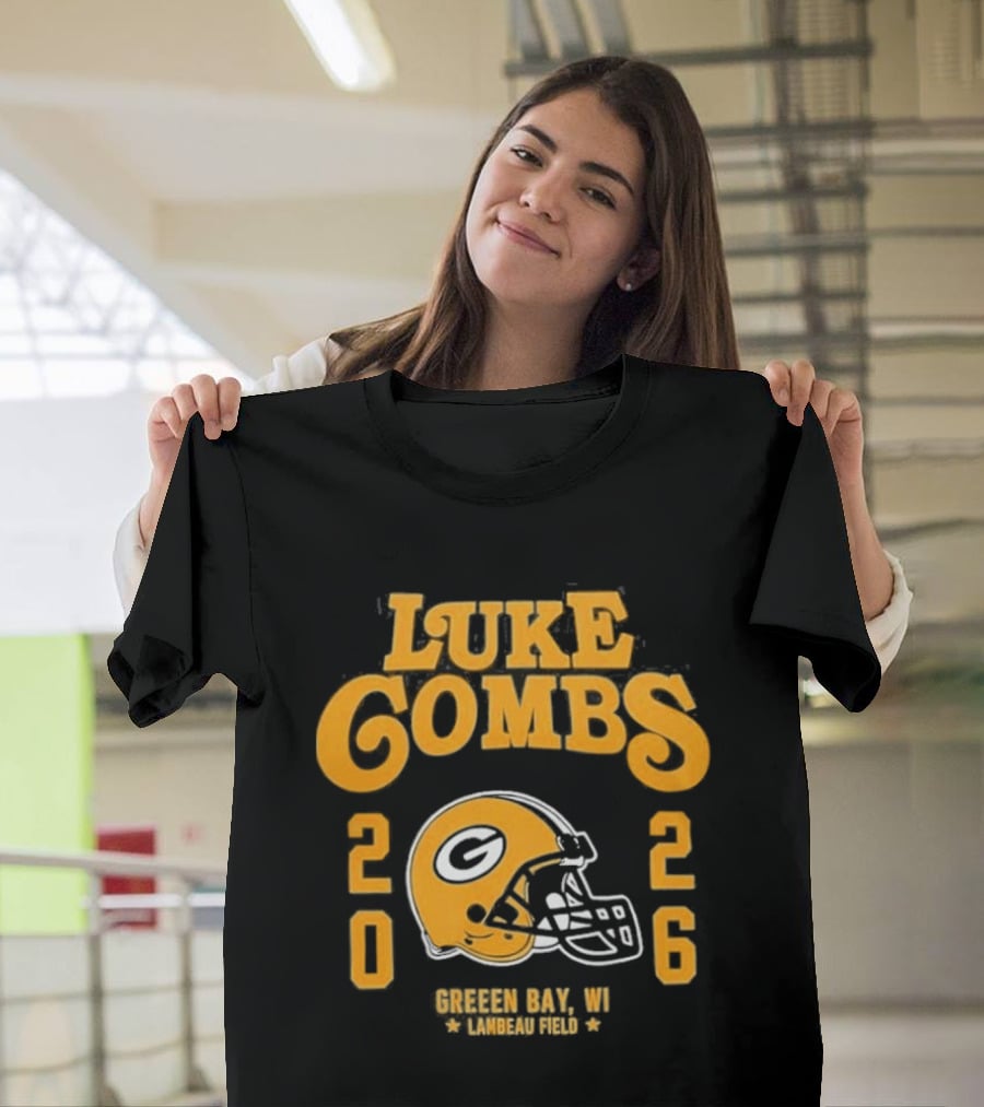 Luke Combs 2026 Green Bay Packers Lambeau Field Event T-Shirt