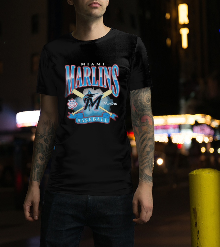 Miami Marlins Baseball Chrometown 47 Franklin National League T-Shirt