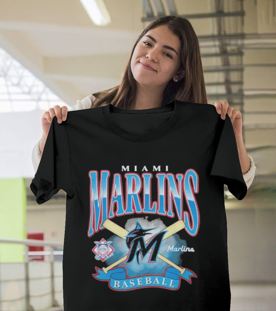 Miami Marlins Baseball Chrometown 47 Franklin National League T-Shirt