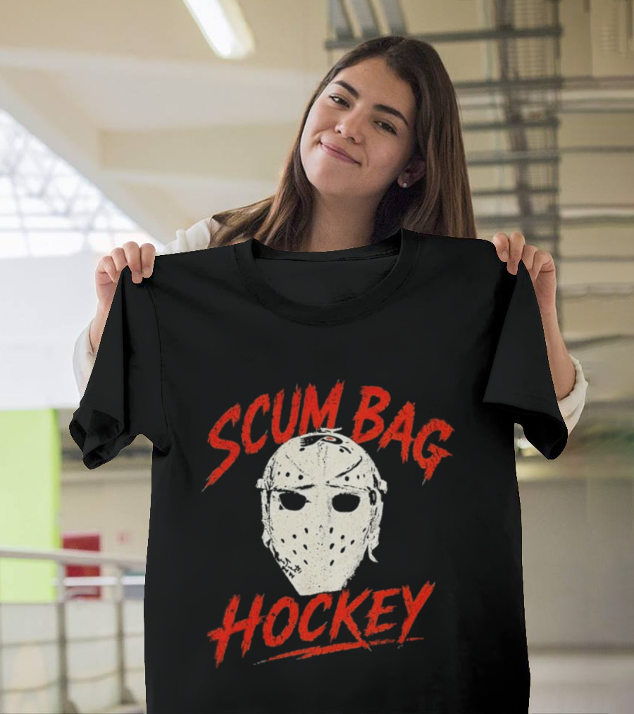 Philadelphia Flyers Scum Bag Hockey Mask T-Shirt