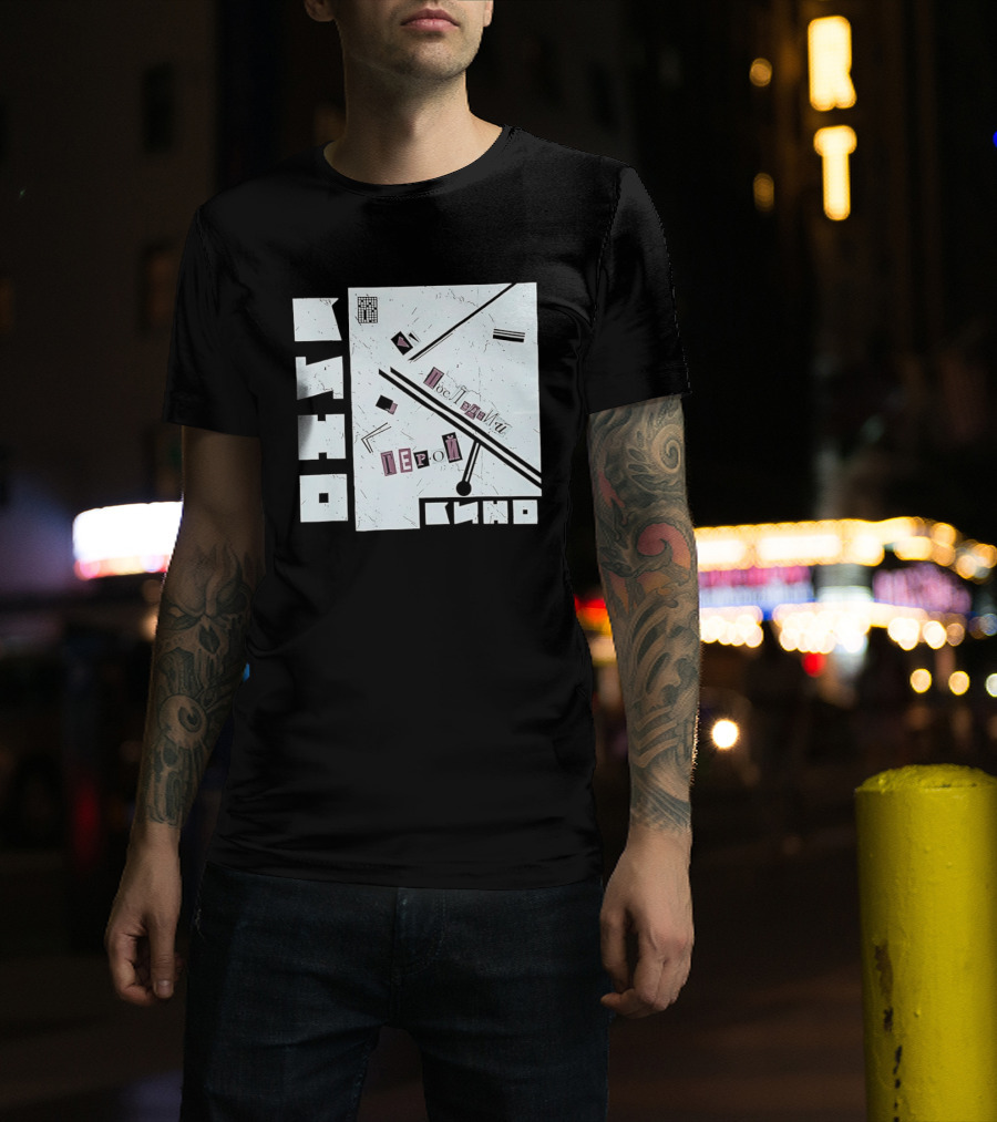 Posledniy Geroy Kino Soviet Rock Band 1989 Album Cover T-Shirt