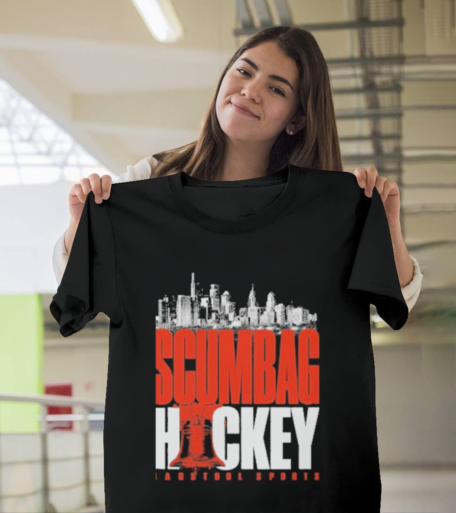 Barstool Sports Scumbag Hockey City Skyline T-Shirt