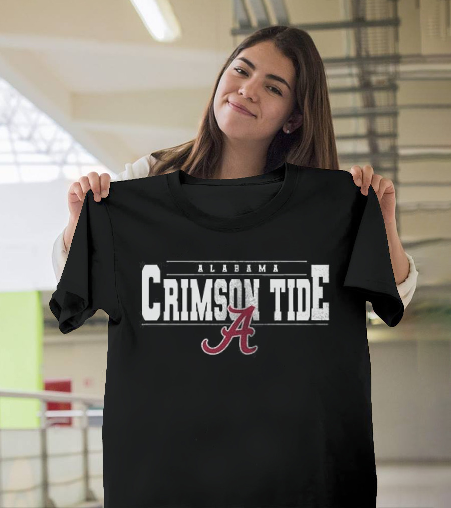 Alabama Crimson Tide NCAA Firefighter American Flag T-Shirt