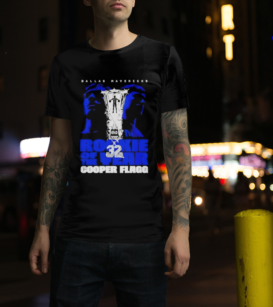 Dallas Mavericks Rookie Of The Year 2026 Cooper Flagg 32 T-Shirt
