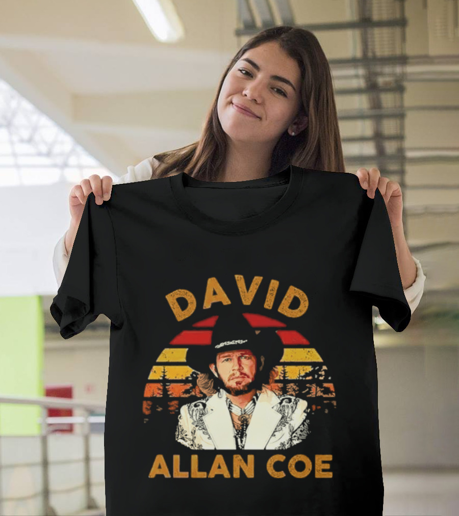 David Allan Coe Sunset Country Music T-Shirt