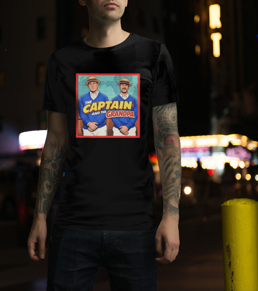 David Ross Anthony Rizzo The Captain And The Grandpa Chicago Cubs T-Shirt