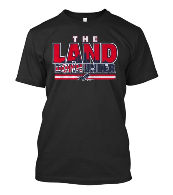The Land Down Under Travis Bazzana Skyline Stars And Stripes T-Shirt