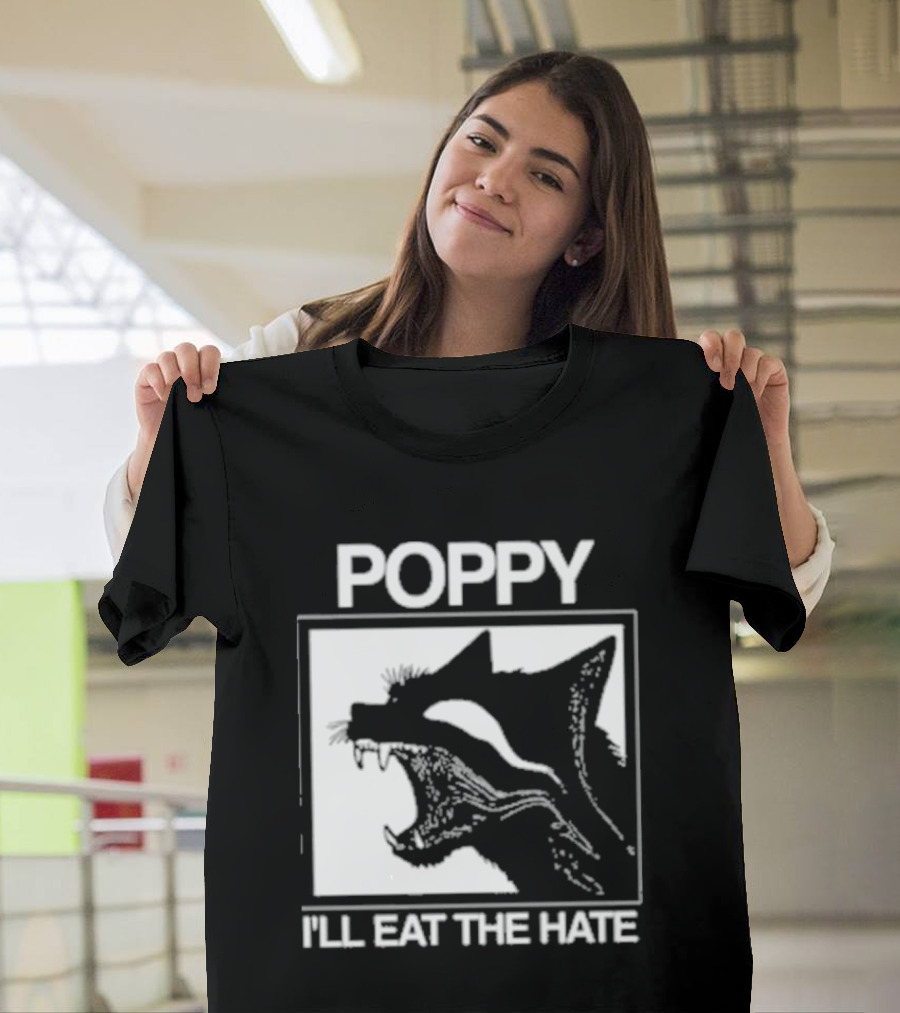 Poppy Feral I'll Eat The Hate Wolf T-Shirt