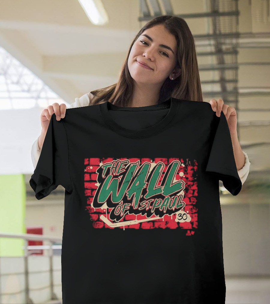 Jesper Wallstedt The Wall Of St. Paul Brick Background 30 T-Shirt