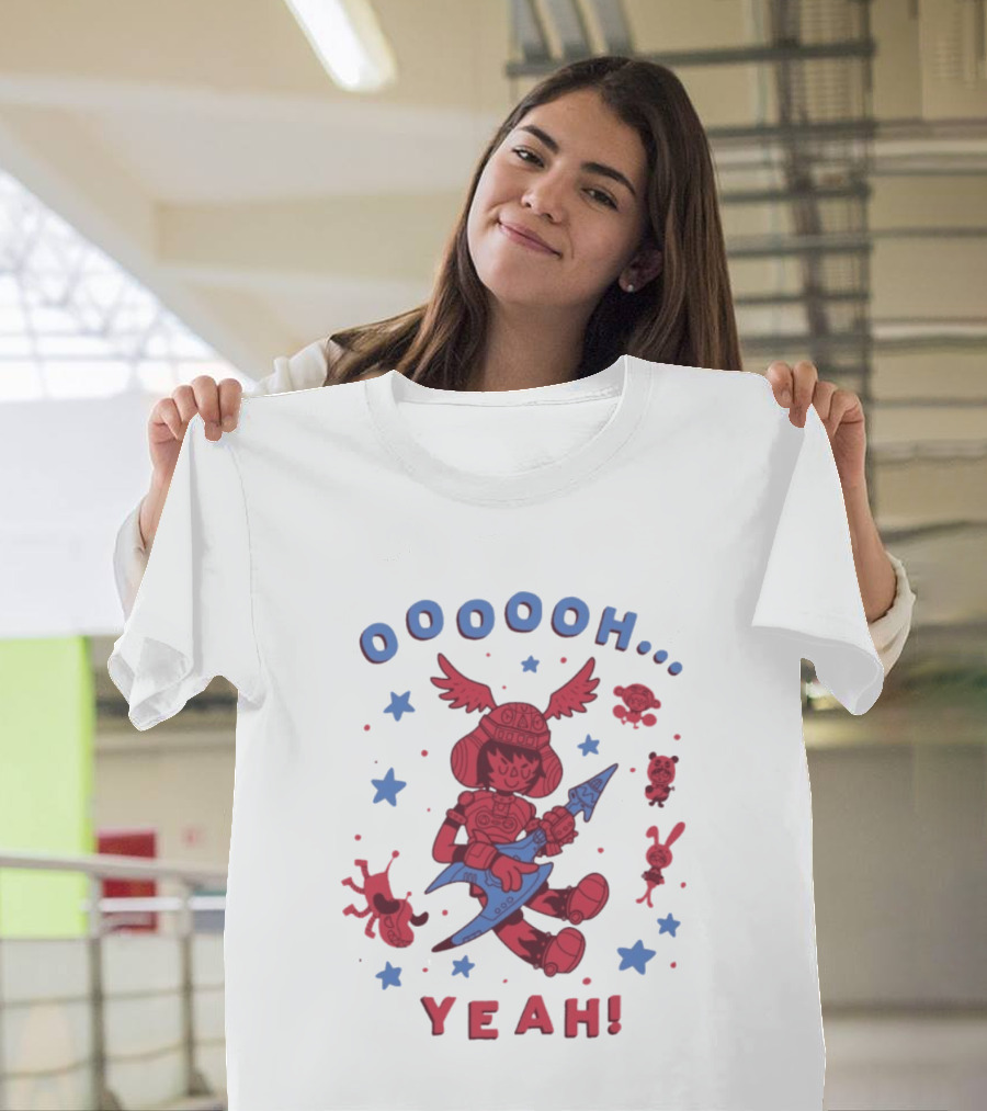Oooooh Yeah Gitaroo Man You Won Wings Guitar Stars T-Shirt