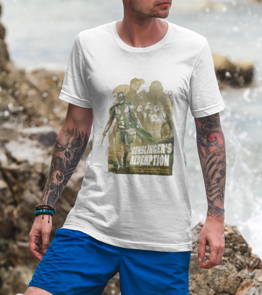 Gunslinger's Redemption Star Wars Heroes Villains 2026 Mandalorian Boba Fett Fennec Shand T-Shirt