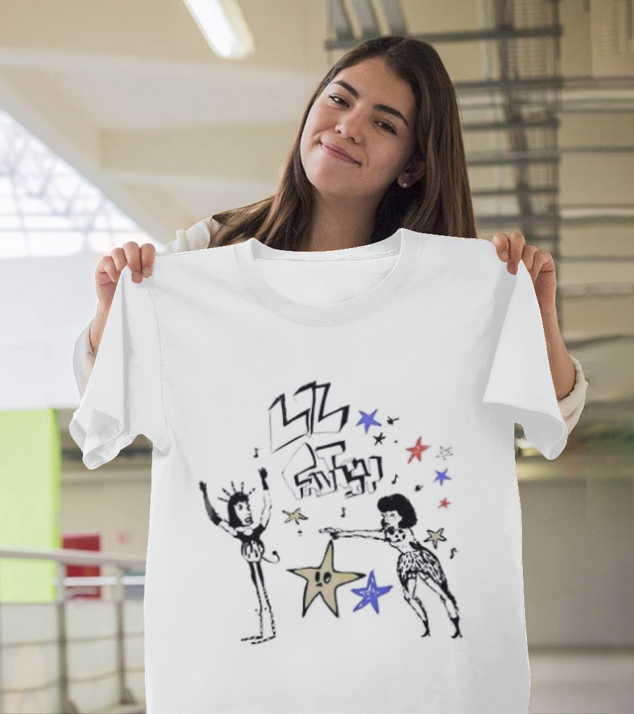 Lil Fantasy Son Chaeyoung Starry Characters And Blue Red Stars T-Shirt