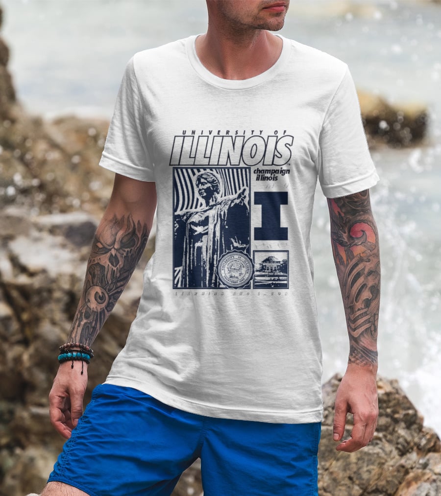 University Of Illinois Champaign Urbana Illinois Learning And Labor T-Shirt