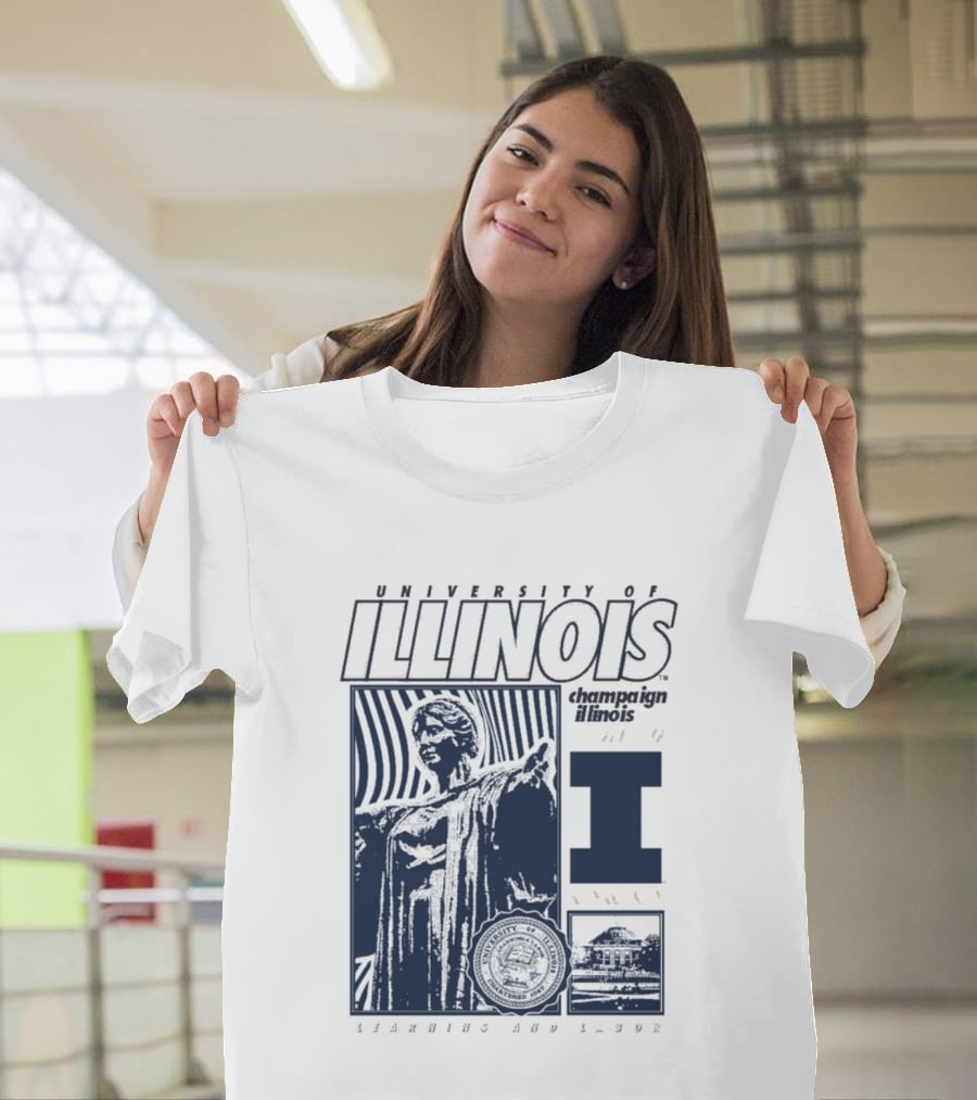 University Of Illinois Champaign Urbana Illinois Learning And Labor T-Shirt
