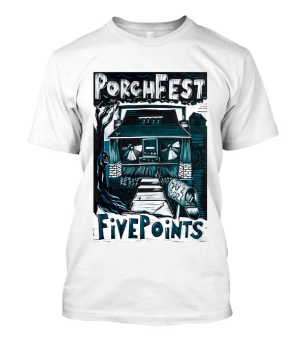 PorchFest FivePoints May 2026 Huntsville AL Music Event T-Shirt