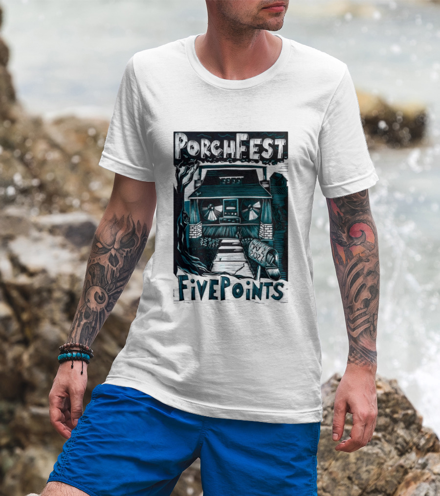 PorchFest FivePoints May 2026 Huntsville AL Music Event T-Shirt