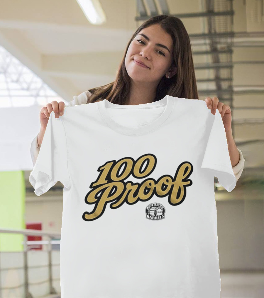 100 Proof Kentucky Barrels Football T-Shirt