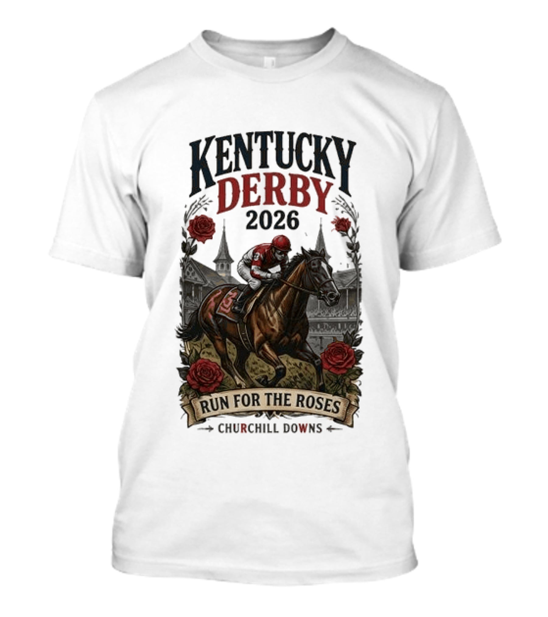 Kentucky Derby 2026 Run For The Roses Churchill Downs T-Shirt