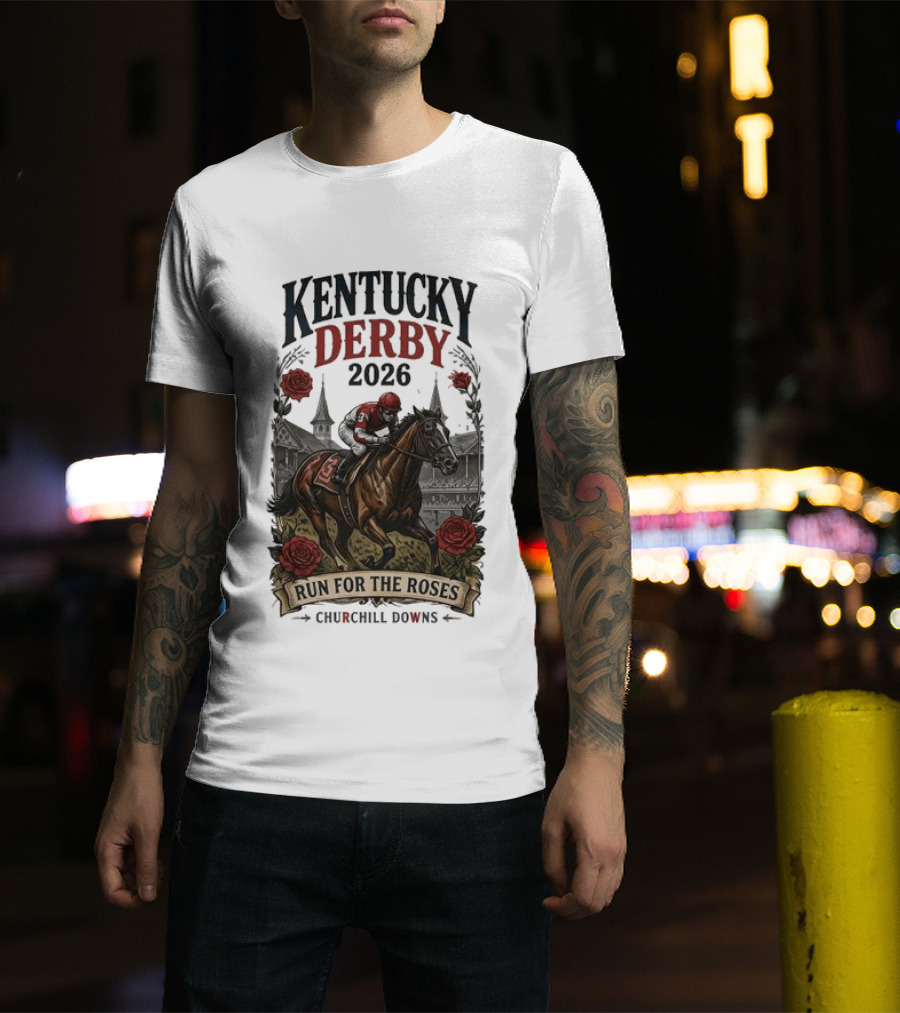 Kentucky Derby 2026 Run For The Roses Churchill Downs T-Shirt