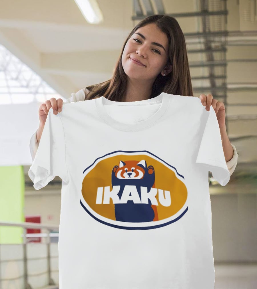 Graniph Ikaku Cartoon Red Panda T-Shirt