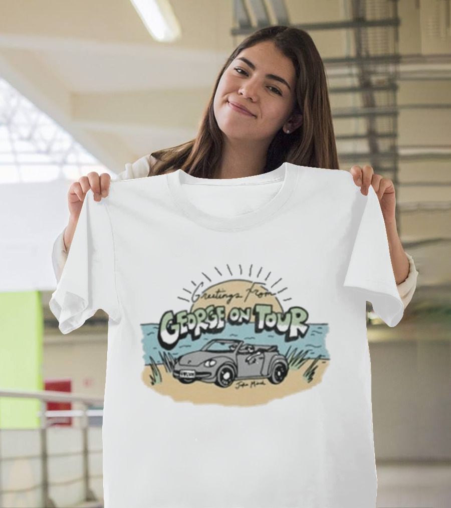 Greetings From George On Tour Beach Car Jake Minch T-Shirt