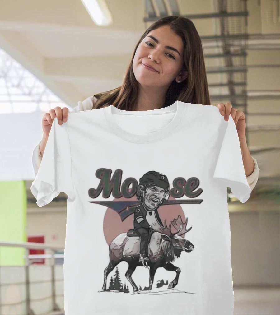 Marcus Foligno Moose Riding Adventure Big Head T-Shirt