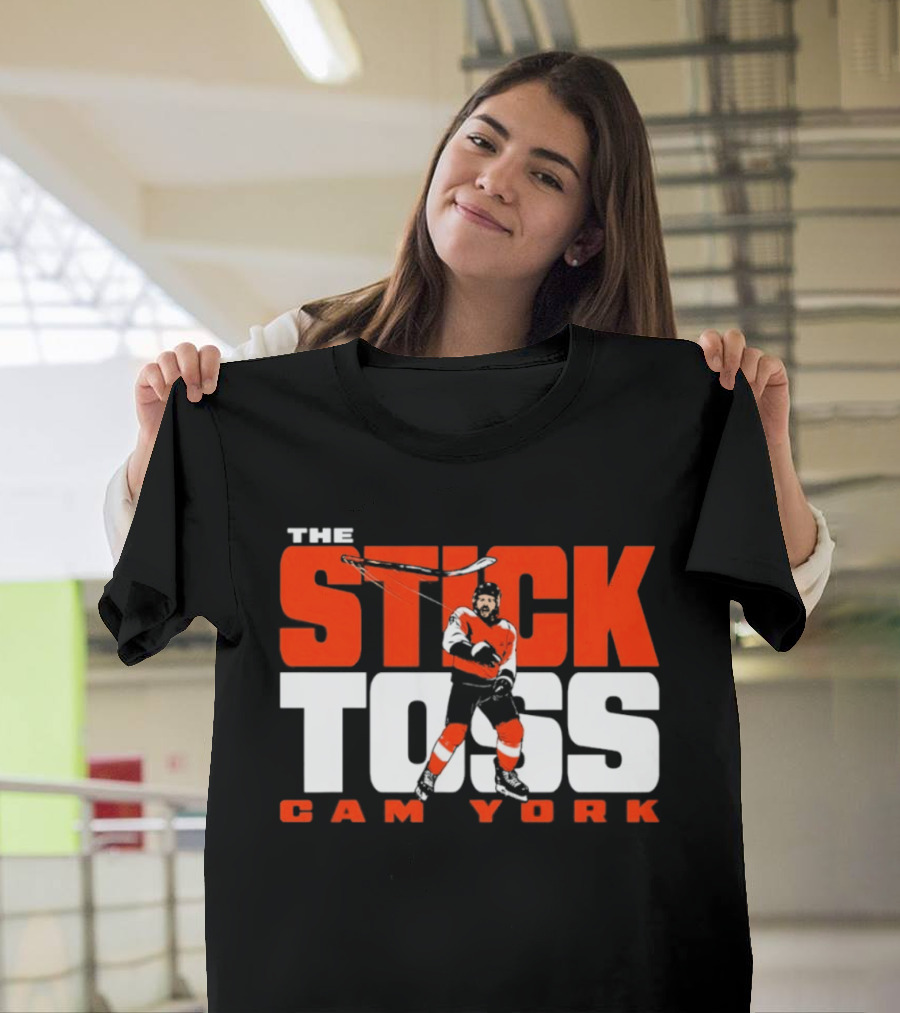 Cam York The Stick Toss Philadelphia Flyers Hockey NHL 2026 T-Shirt