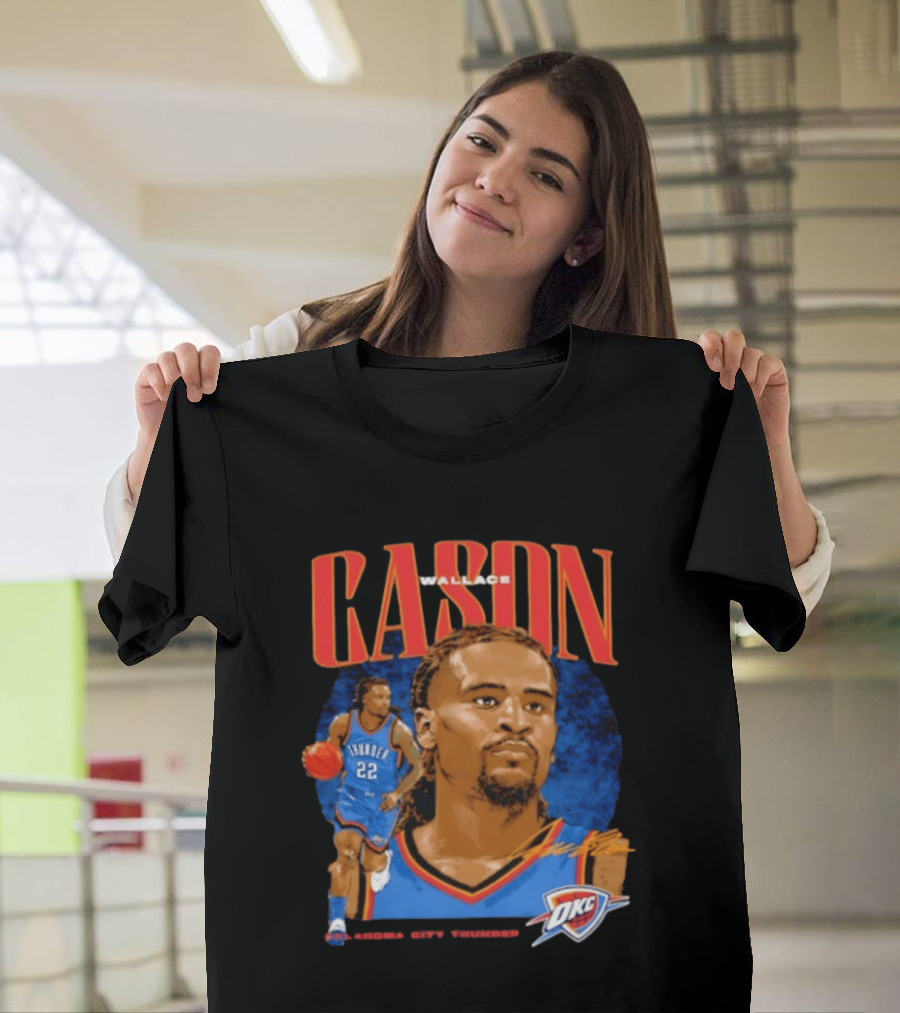 Cason Wallace Oklahoma City Thunder OKC Basketball Player 22 T-Shirt