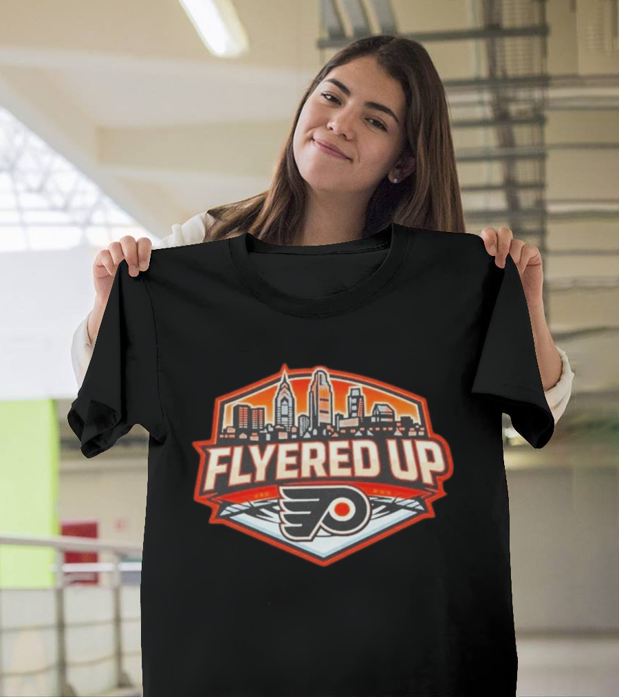 Flyered Up Philadelphia Flyers Skyline T-Shirt