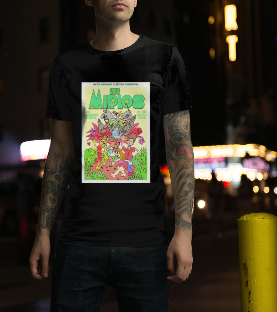 Mister Midnight Y Réptima Presentan Los Mirlos En Marko Disko Tijuana Mayo 30 2026 T-Shirt