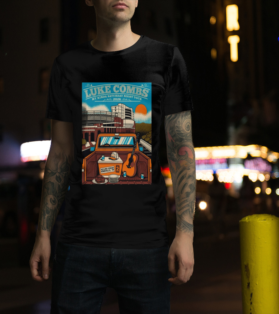 Luke Combs My Kinda Saturday Night Tour 2026 Neyland Stadium Knoxville TN May 02 T-Shirt