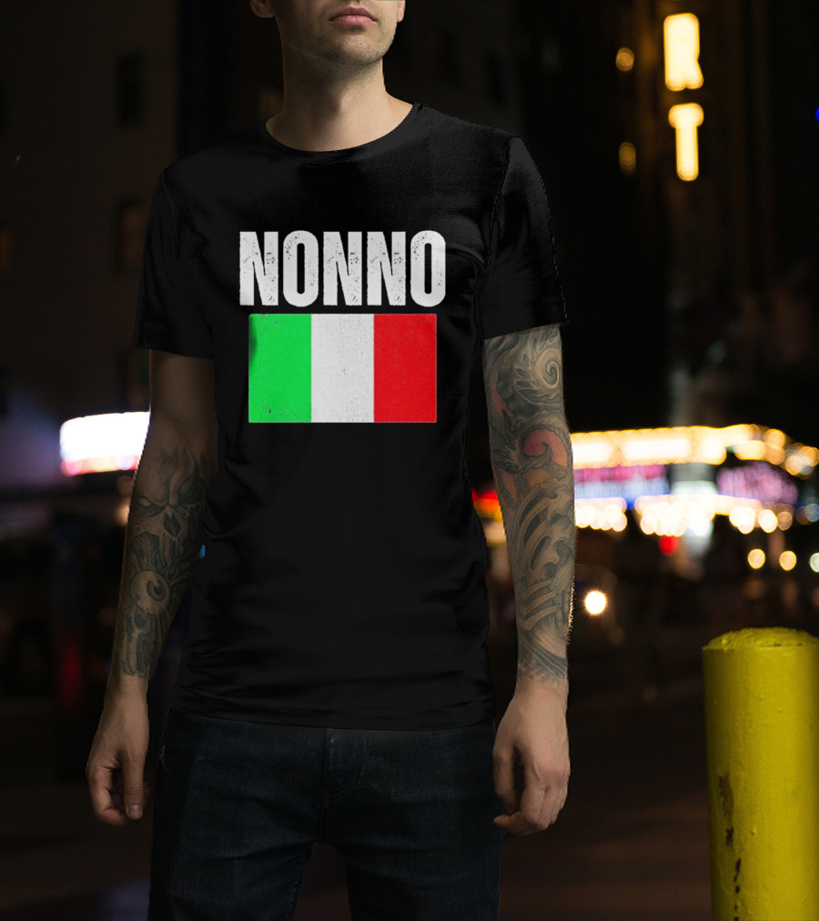 Nonno Italian Flag Patriotic Italy Heritage T-Shirt