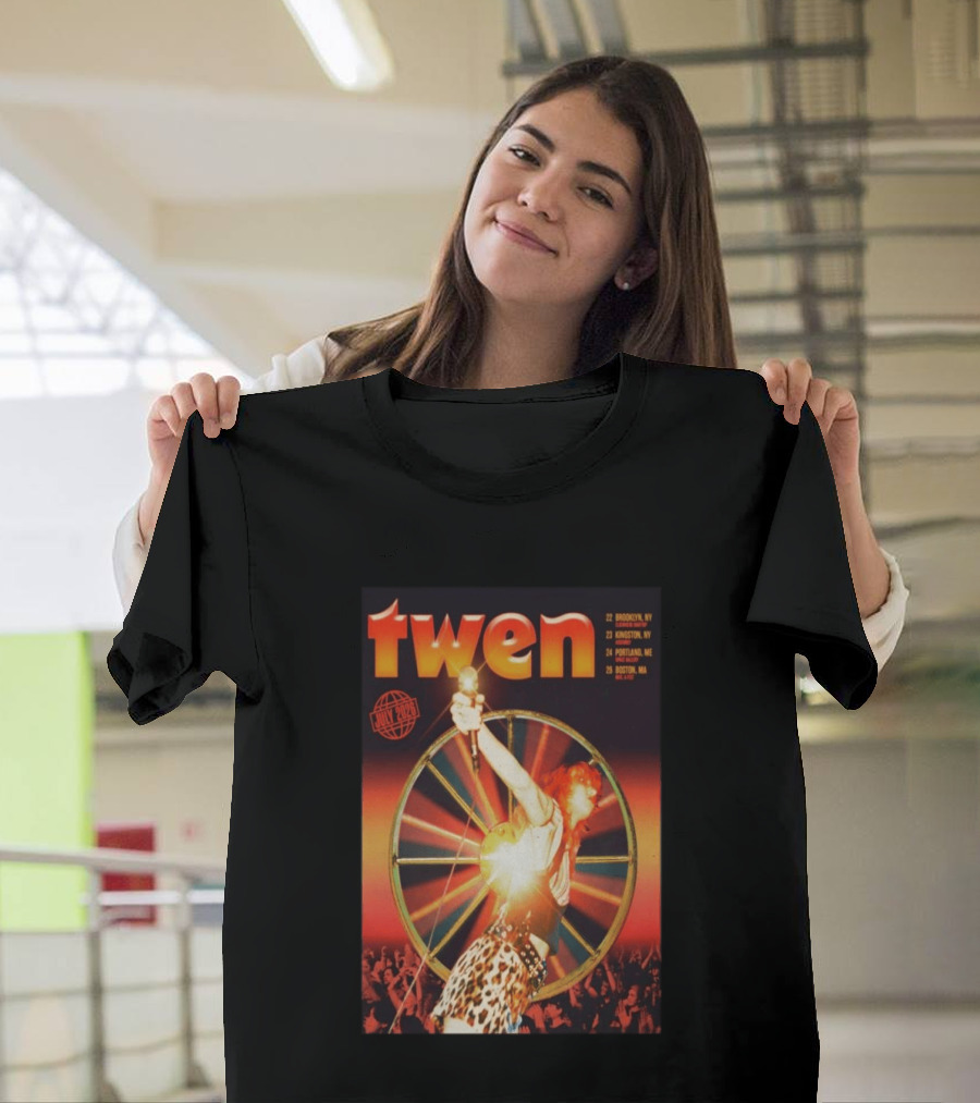 Twen Summer Heat Tour July 2026 Brooklyn Kingston Portland Boston T-Shirt