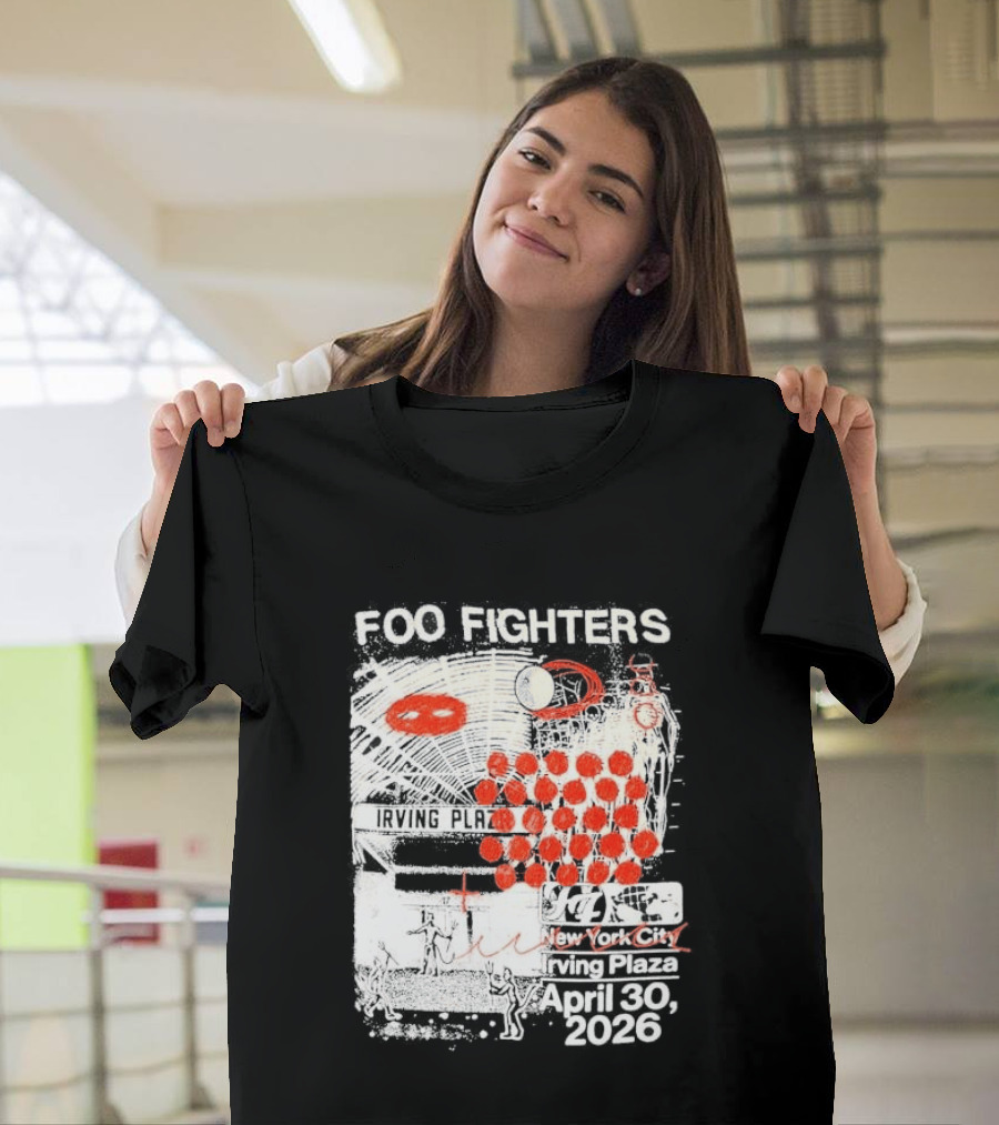 Original Foo Fighters Secret Show Irving Plaza New York City April 30 2026 Your Favorite Toy T-Shirt