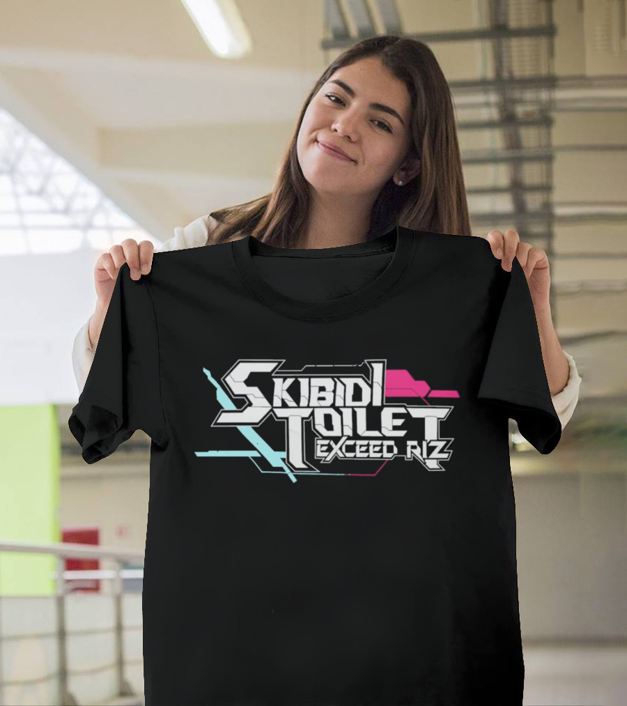 Original Skibidi Toilet Exceed Riz Neon T-Shirt