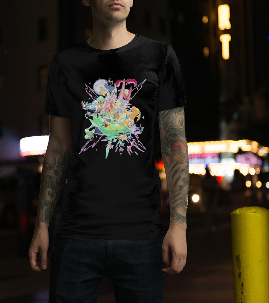 Pokémon Sword Shield Evolving Skies 2026 Vibrant Character Explosion T-Shirt