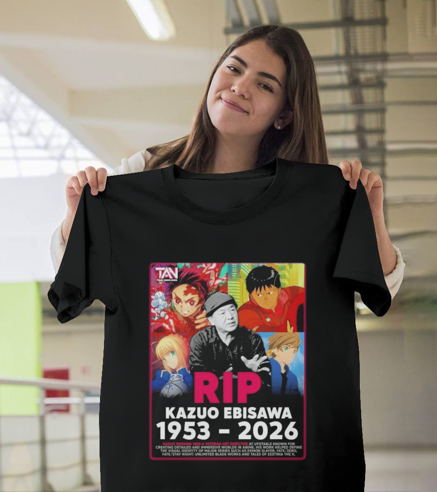 RIP Kazuo Ebisawa 1953 2026 Anime Veteran Art Director Demon Slayer Fata/Zero T-Shirt