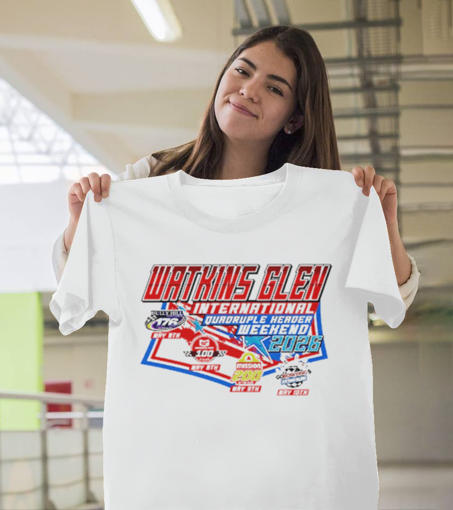 Watkins Glen International 2026 Quadruple Header Weekend Events T-Shirt
