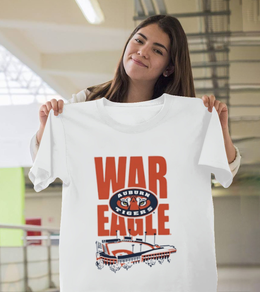 Auburn Tigers War Eagle Baseball Stadium Tiger Eyes T-Shirt