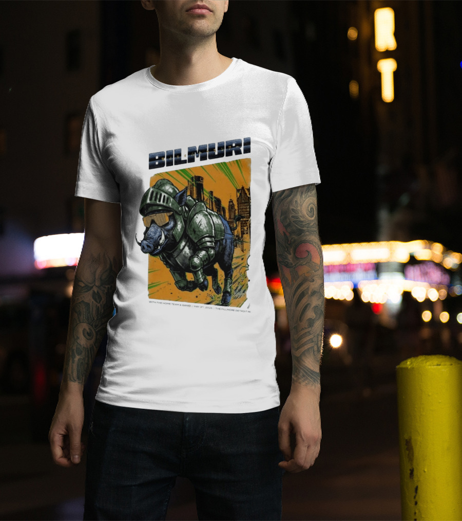 Bilmuri Armored Boar Detroit Skyline The Fillmore May 3 2026 T-Shirt