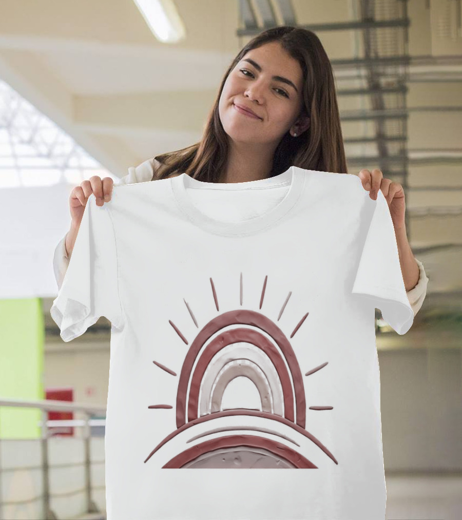 Boho Terracotta Sunset Arches T-Shirt