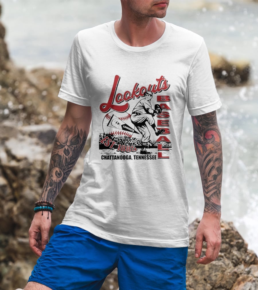 Lookouts Baseball Chattanooga Tennessee Est 1885 T-Shirt