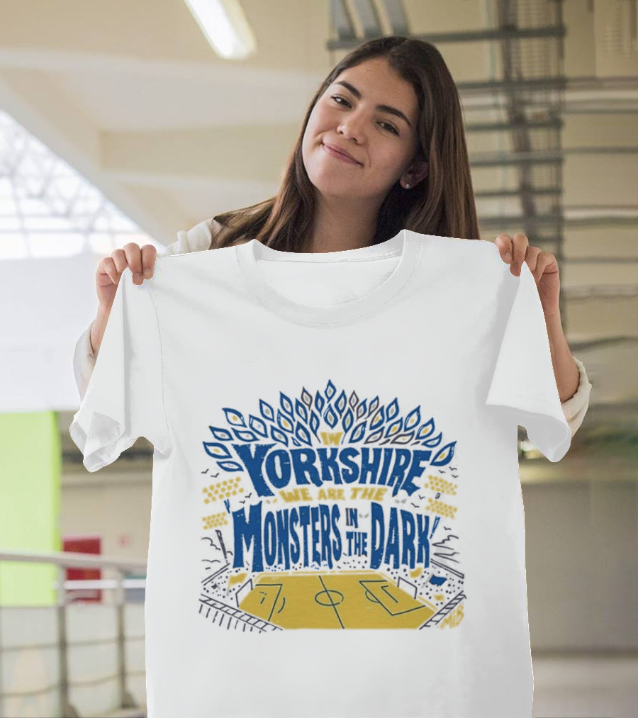 Monsters In The Dark Yorkshire Court Basketball T-Shirt