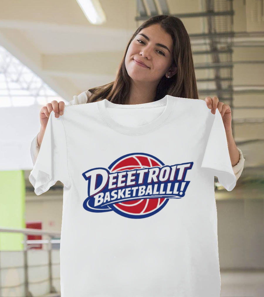 Deeetroit Basketballlll Basketball Sports Fan T-Shirt