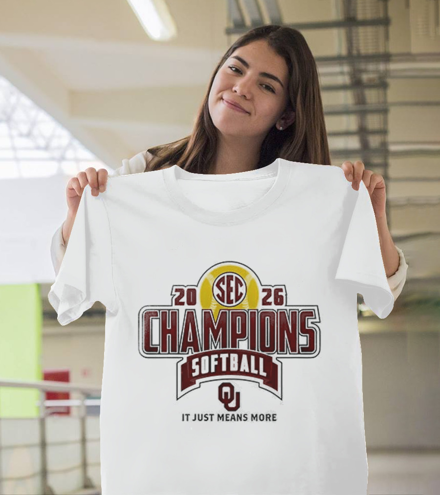 Oklahoma Softball 2026 SEC Champions Back To Back T-Shirt
