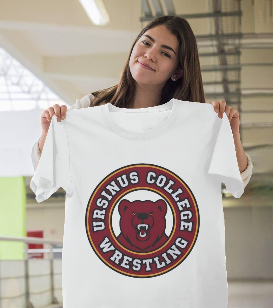 Ursinus College Bear Head Wrestling T-Shirt