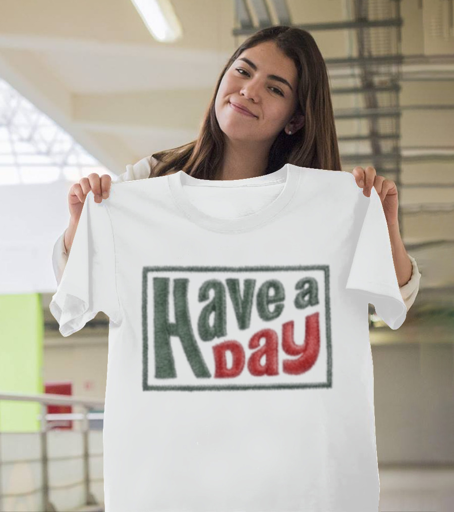 Robby Berger Have A Day Rope Hat Retro Bold Font T-Shirt