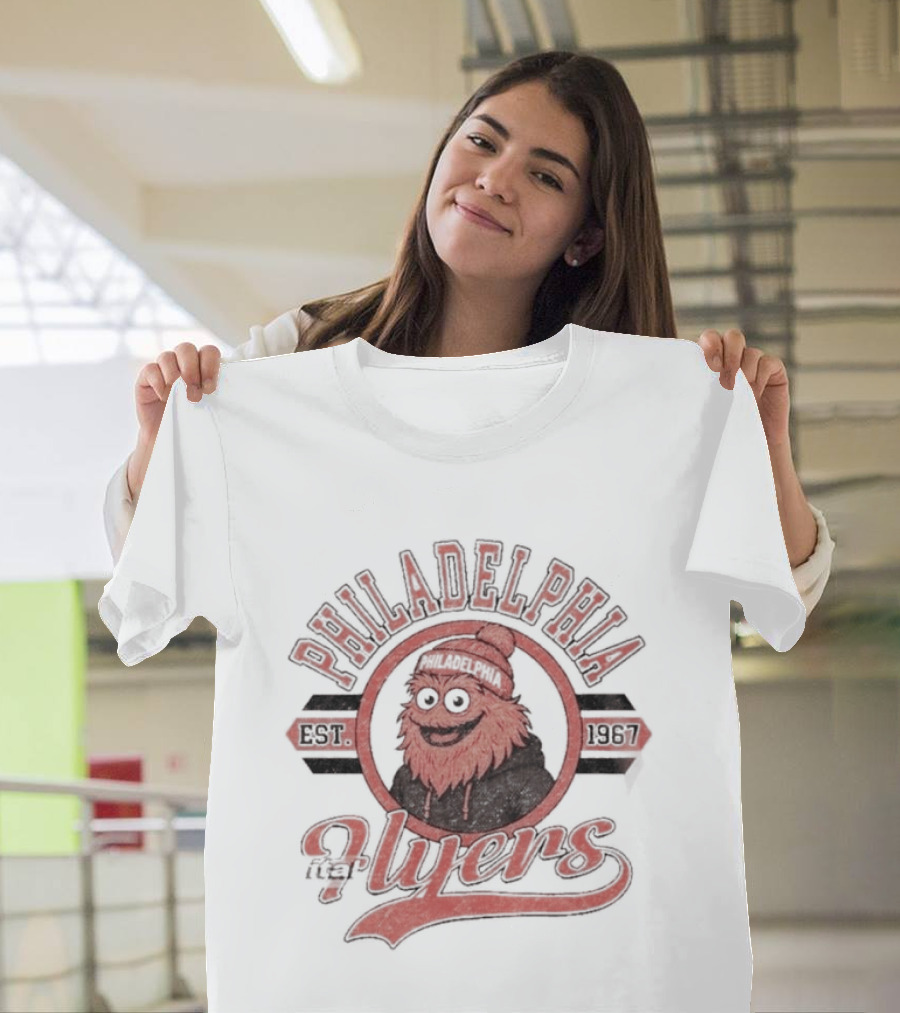 Gritty Philadelphia Flyers Hockey Est 1967 NHL T-Shirt