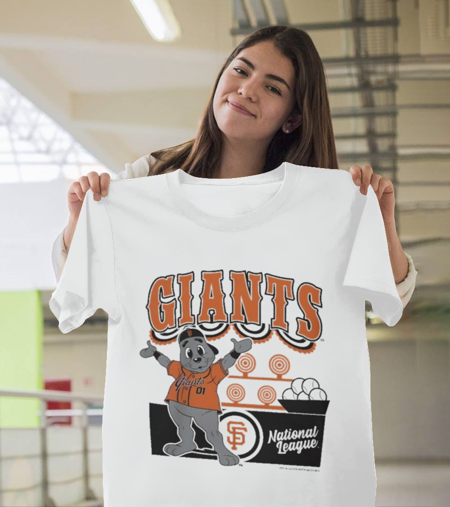 San Francisco Giants Mitchell & Ness Cream Step Back Up Giants National League T-Shirt