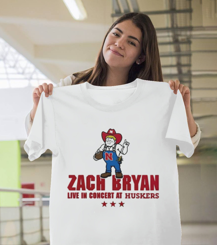 Zach Bryan Live In Concert At Huskers Cowboy T-Shirt